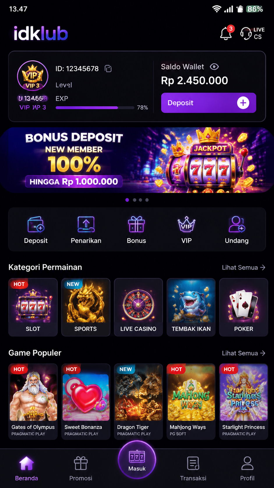 Screenshot 3 idklub